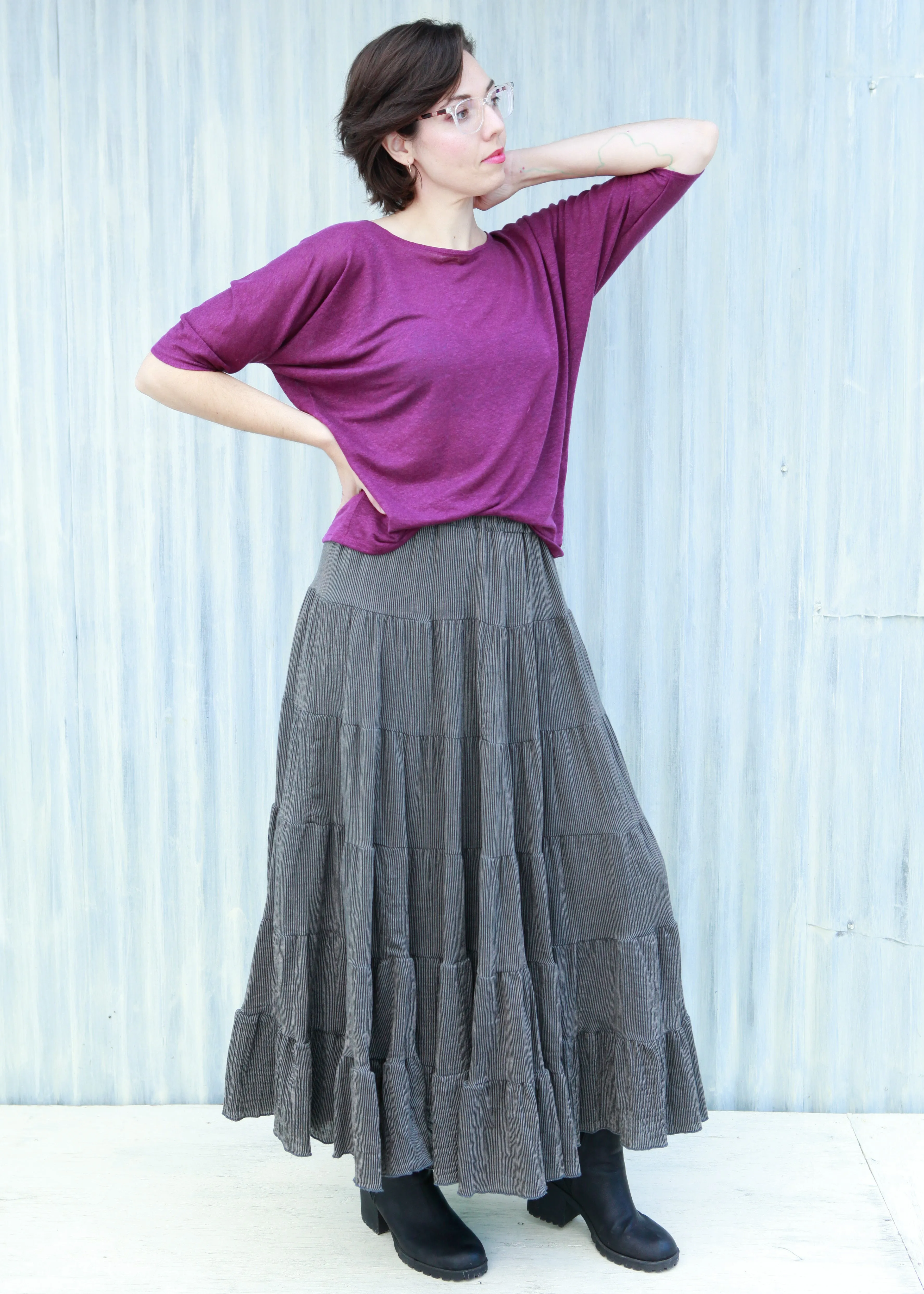 Granite Peasant Skirt