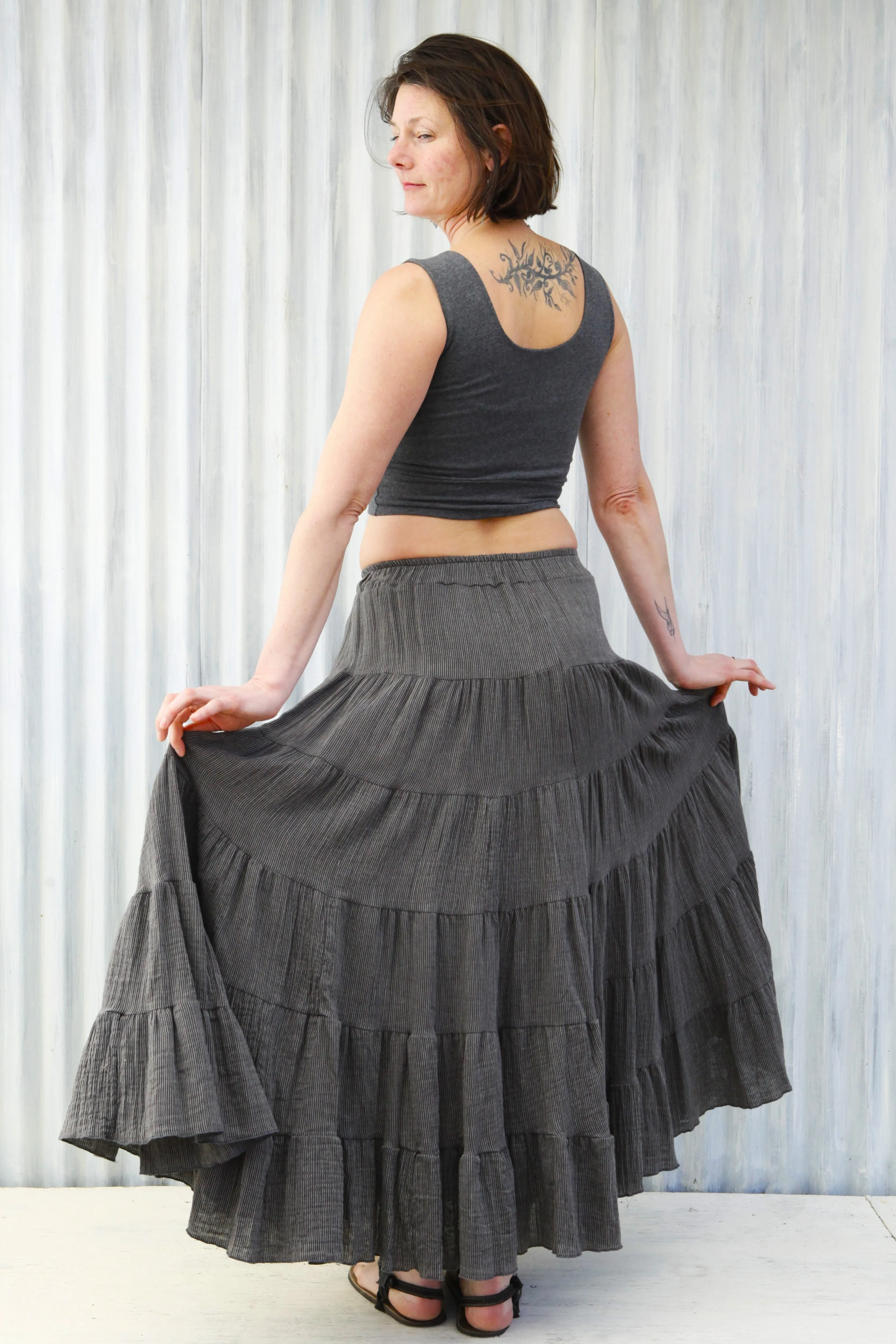 Granite Peasant Skirt