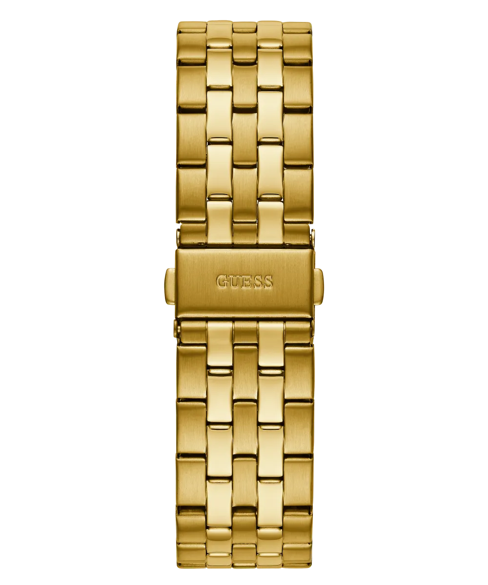 GUESS Mens Gold Tone Multi-function Watch