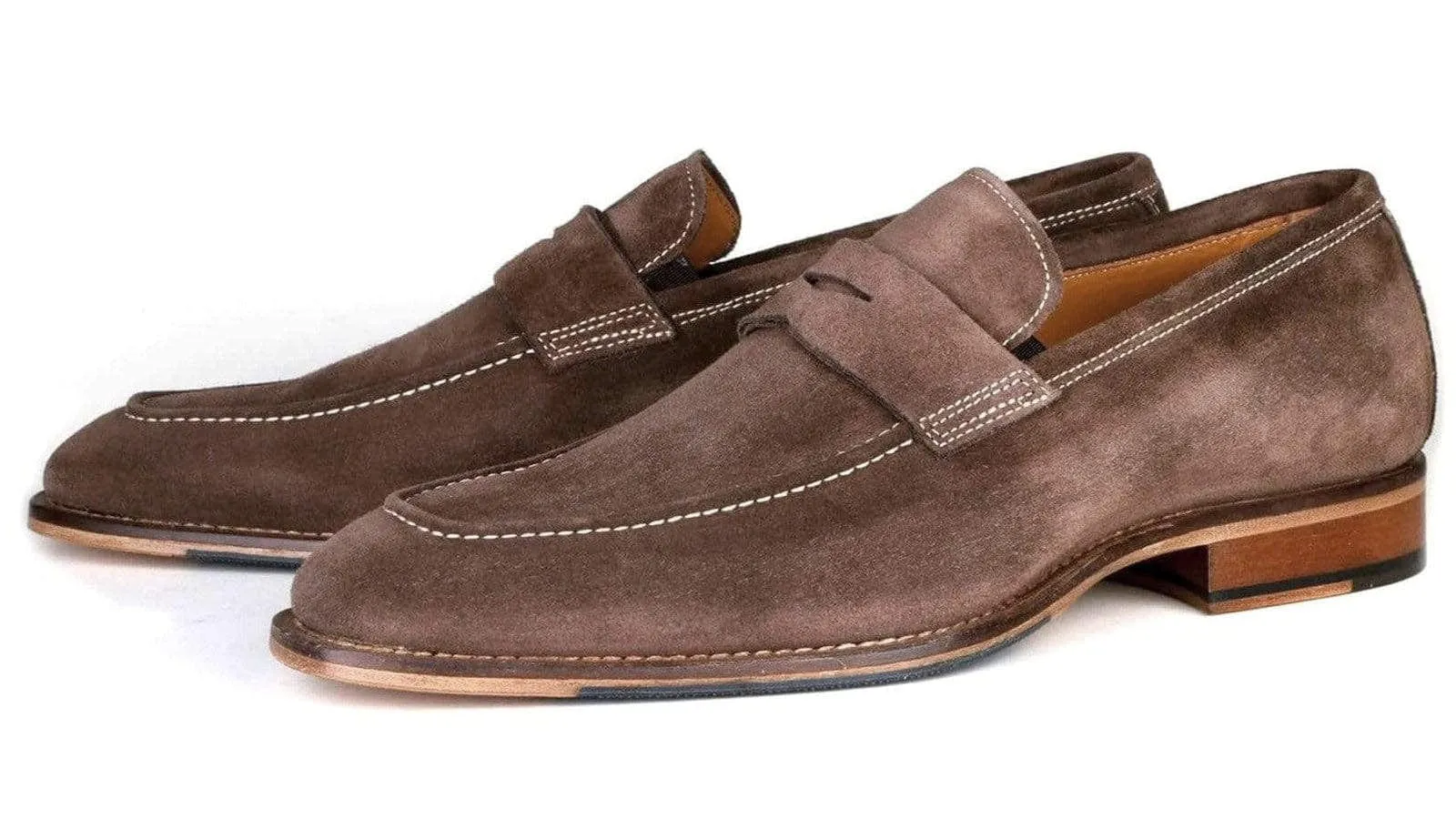 Hampton Penny Loafer Mocha Brown Suede