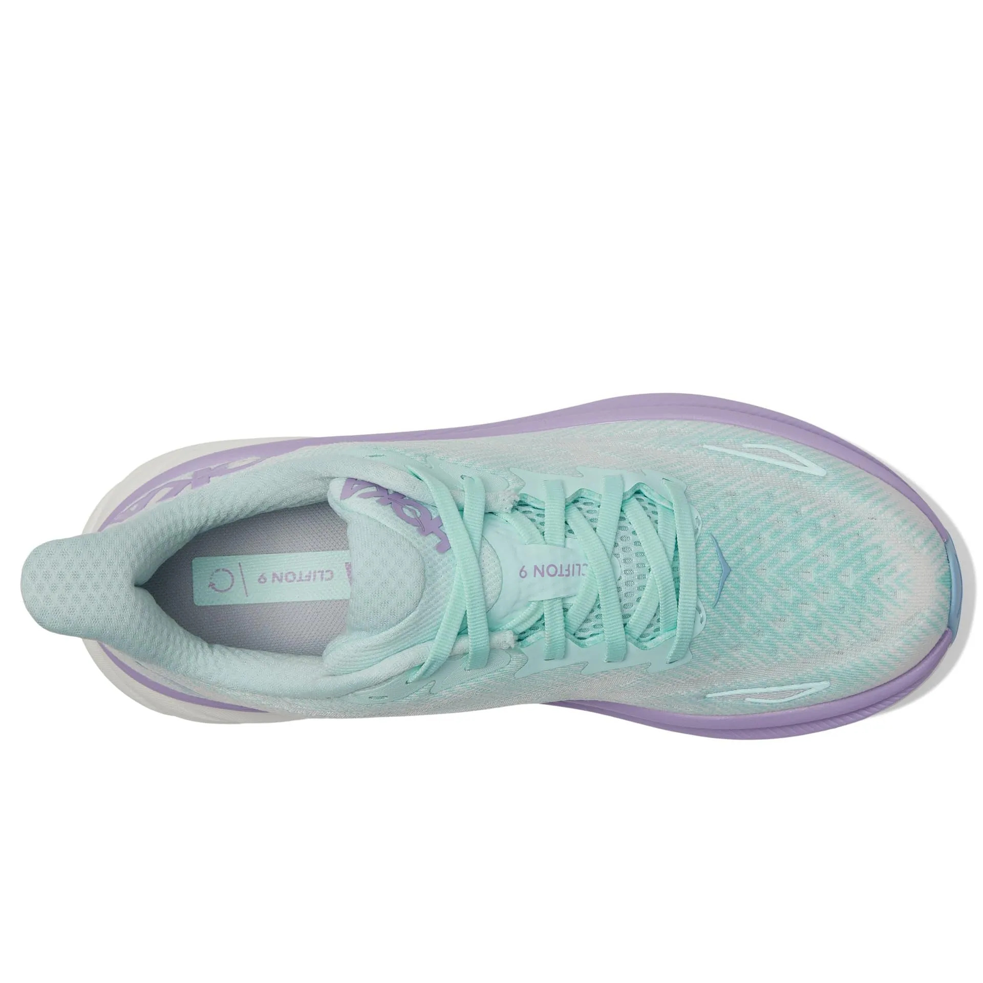 Hoka Women's Clifton 9 (Sunlit Ocean/Lilac Mist)