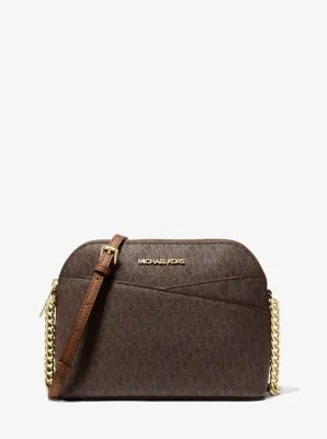 Jet Set Travel Medium Logo Dome Crossbody Bag | 55574