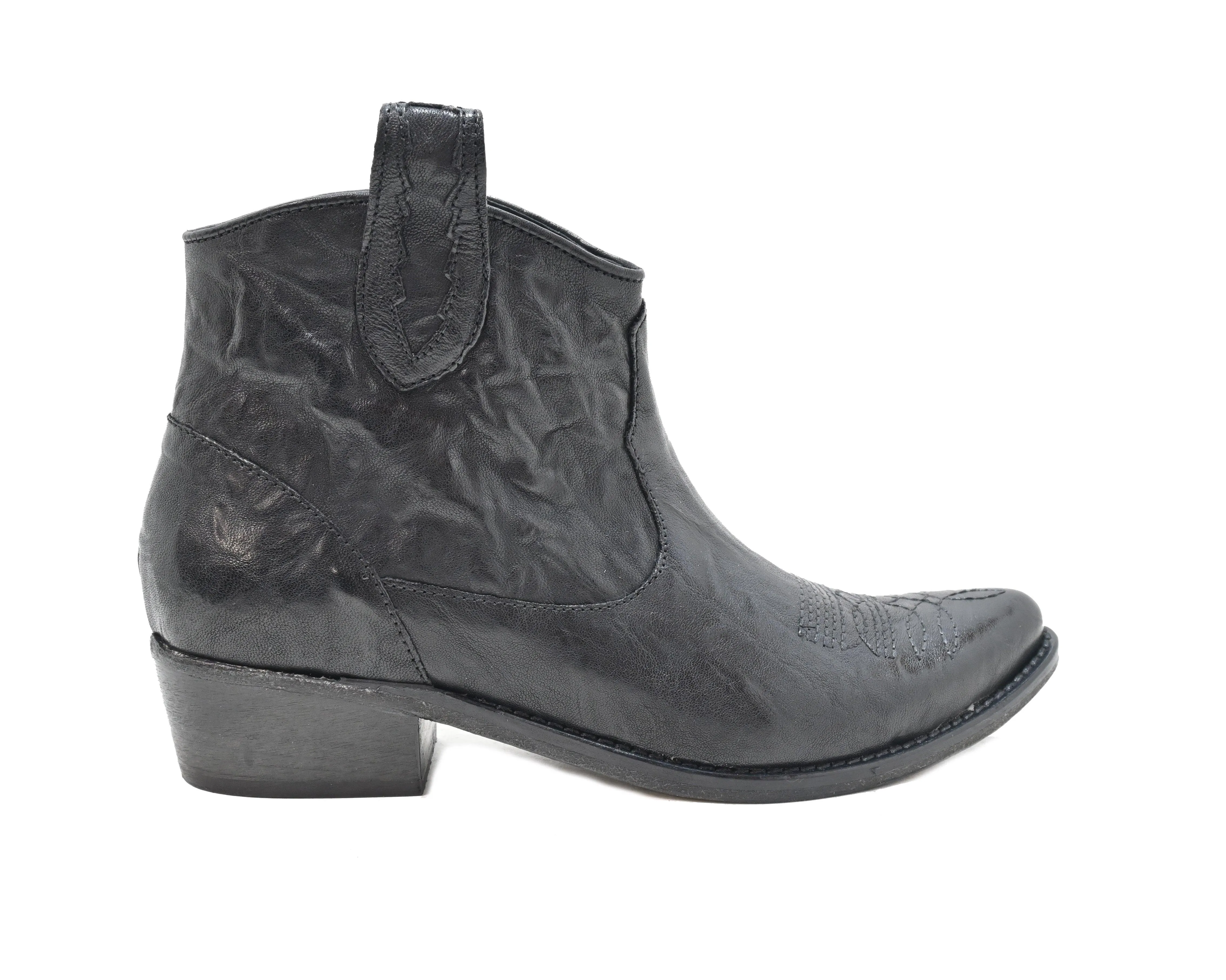 K2/01 - TEXAS ANKLE BOOT - leather BLACK