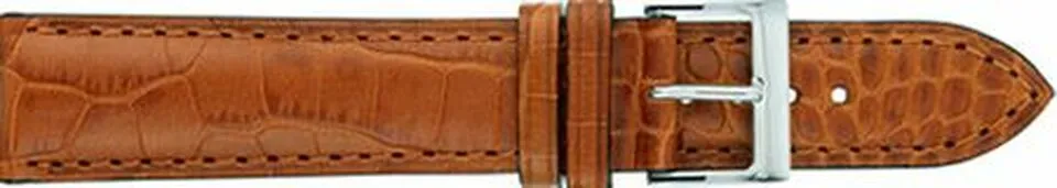 Louisiana Alligator Embossed Tan 684 Leather Watch Strap