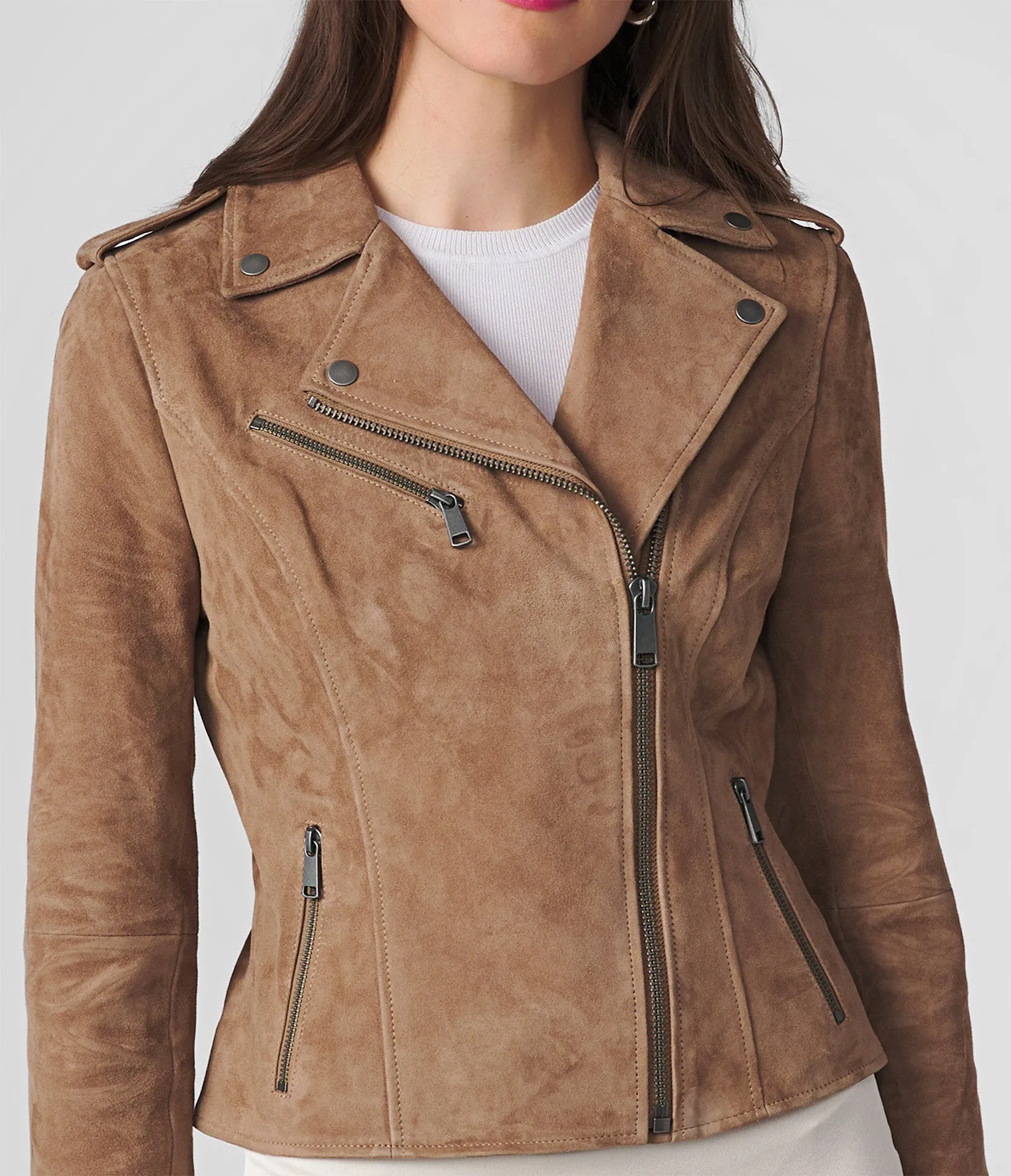 Madeline Asymmetrical Leather Jacket