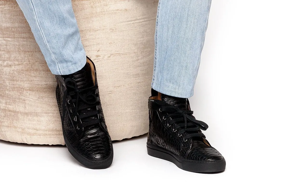 MAXIME PYTHON BLACK HIGH TOP