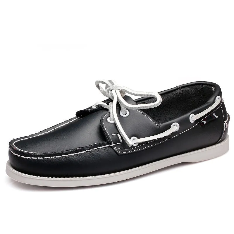 Men's British Fashion Leather Boat Shoes