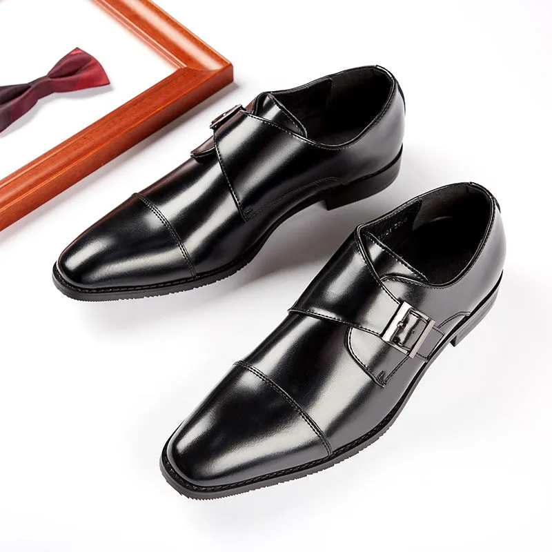 Men's Classic Genuine Leather Monk Shoes