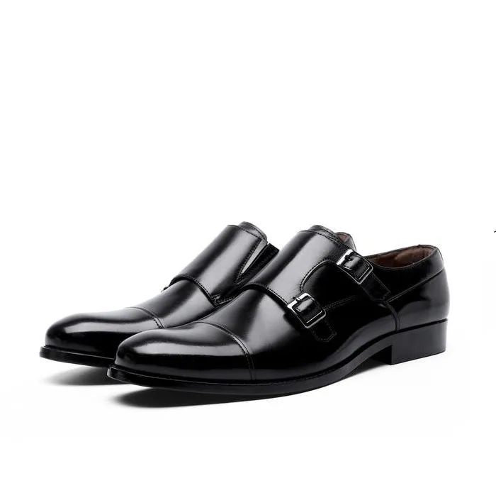 Men's Double Strap Monk Shoes