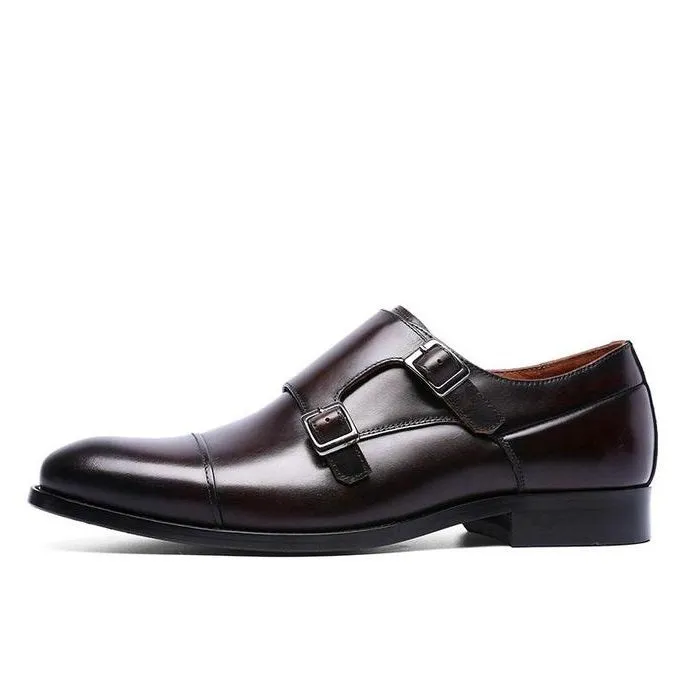 Men's Double Strap Monk Shoes