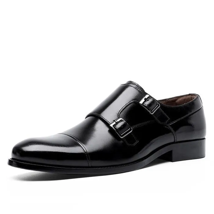 Men's Double Strap Monk Shoes