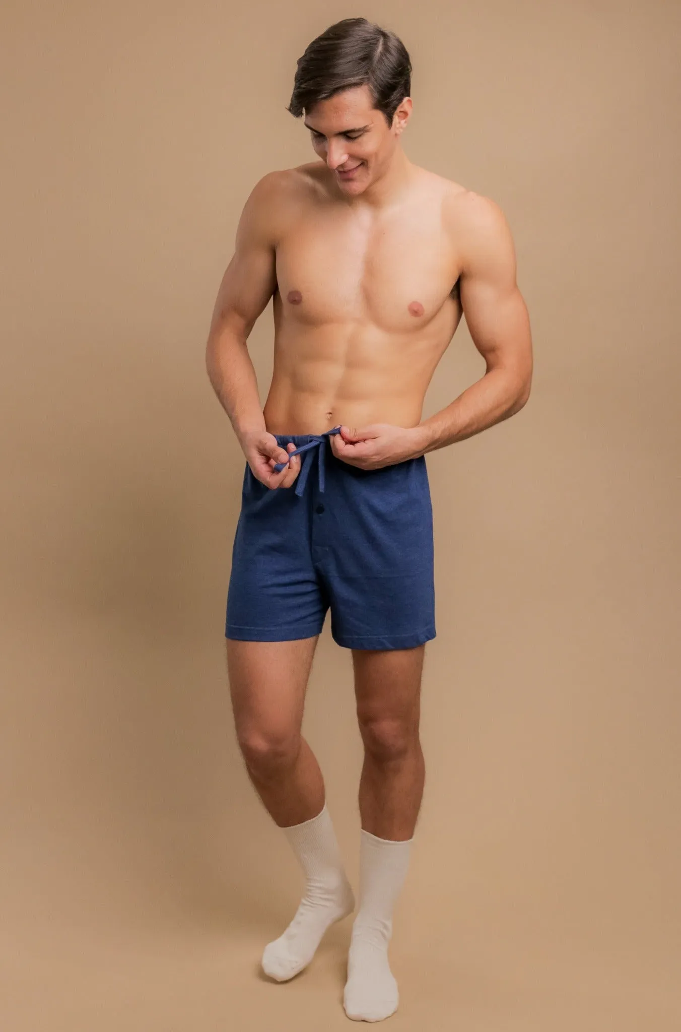 Men's Drawstring Loose Boxer Shorts