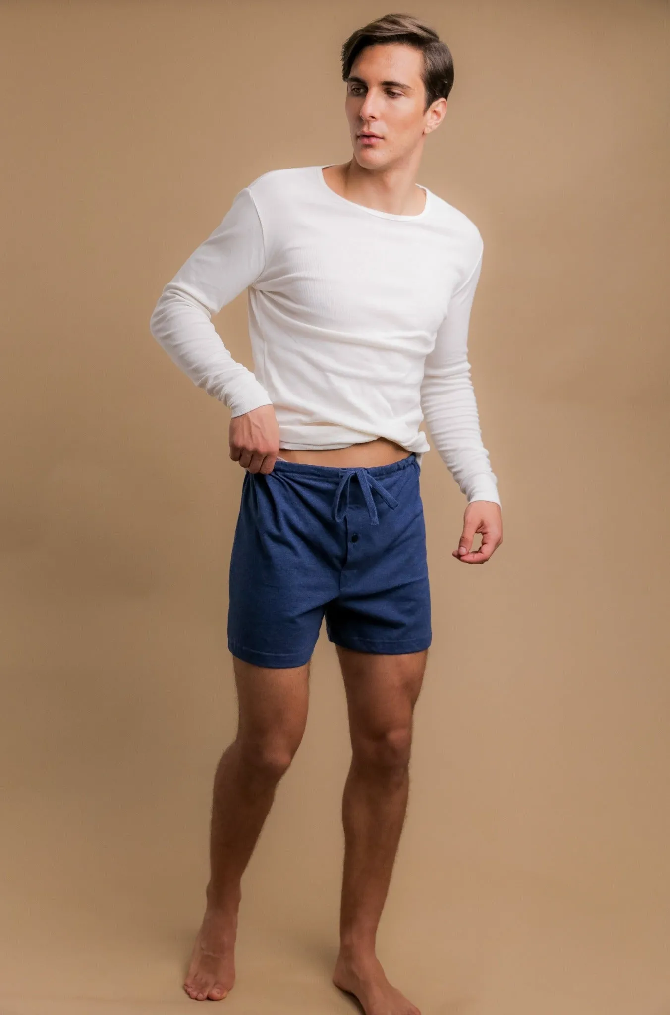 Men's Drawstring Loose Boxer Shorts