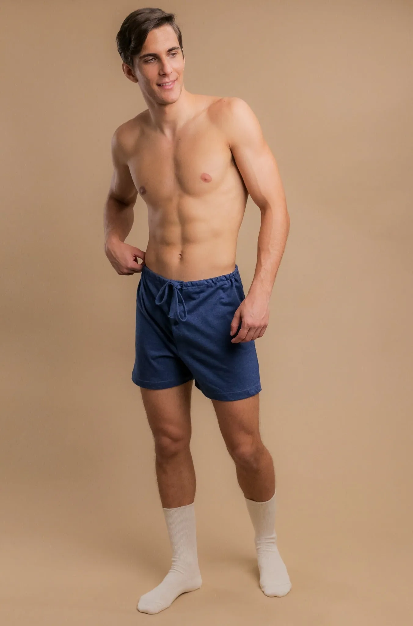 Men's Drawstring Loose Boxer Shorts