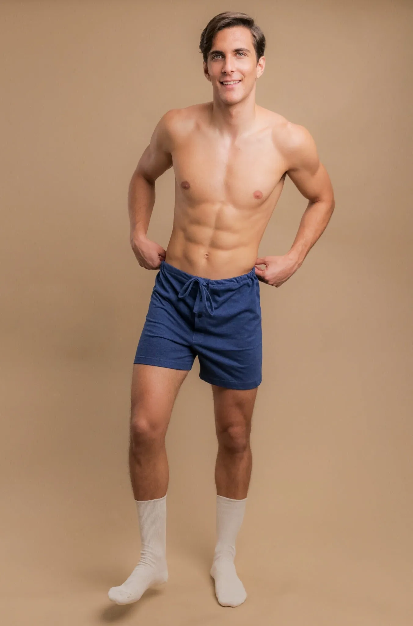 Men's Drawstring Loose Boxer Shorts