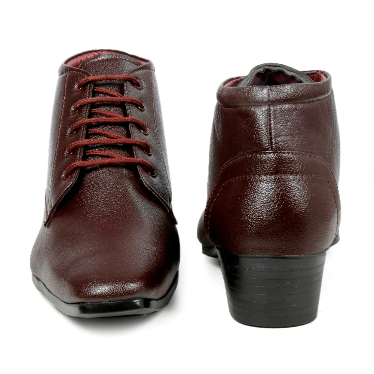 Men's Elevator Faux Leather Office Wear Boots