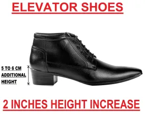 Men's Elevator Faux Leather Office Wear Boots