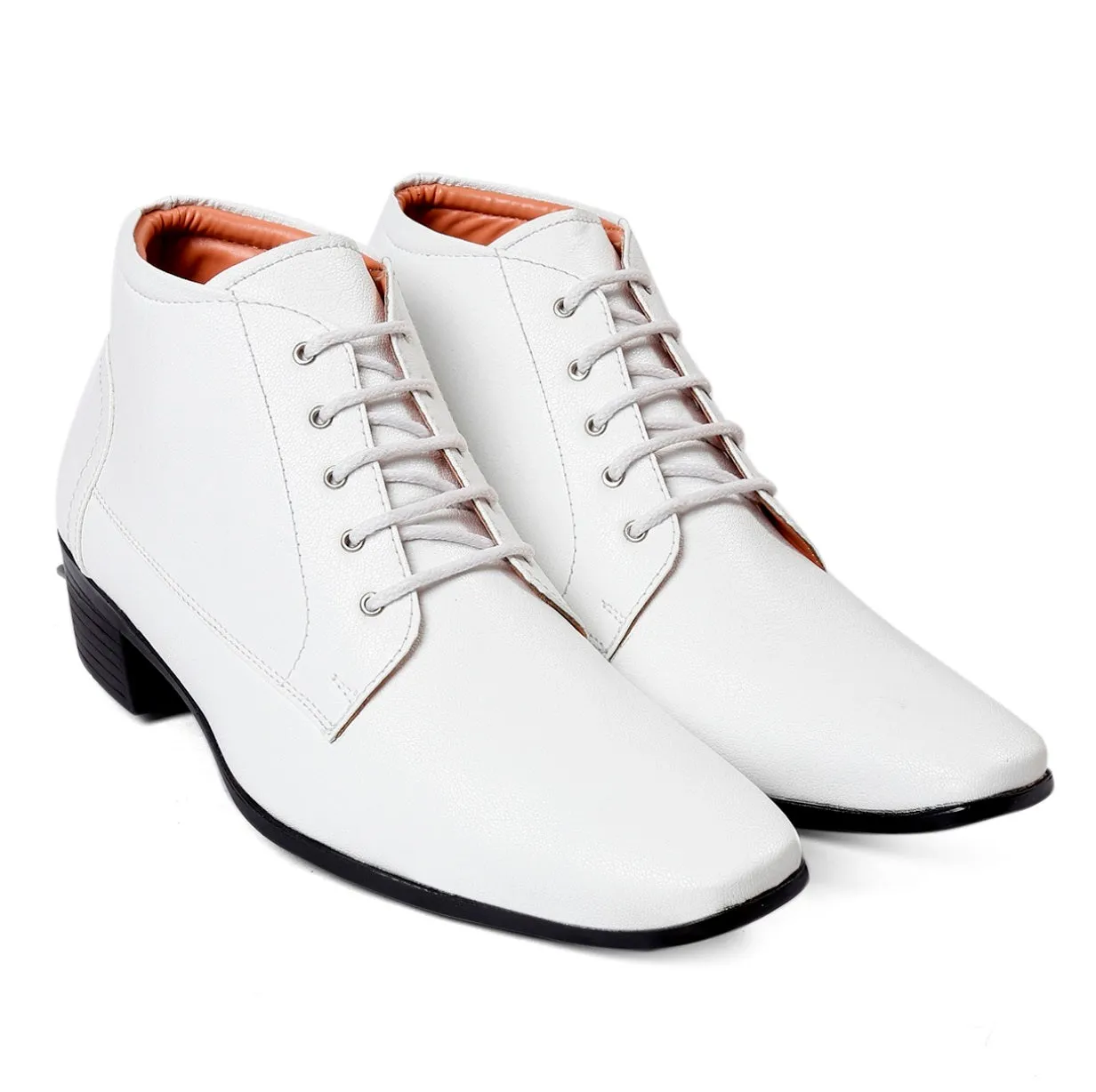 Men's Elevator Faux Leather Office Wear Boots