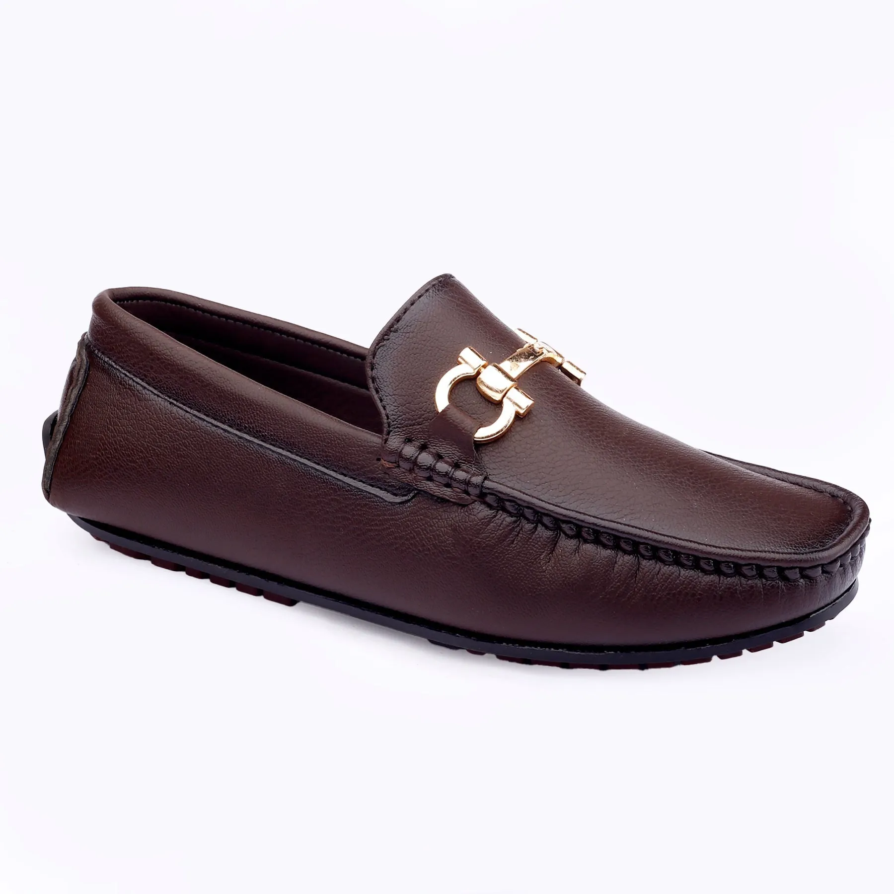 Men's Faux Leather Buckle Designer Loafers Shoes