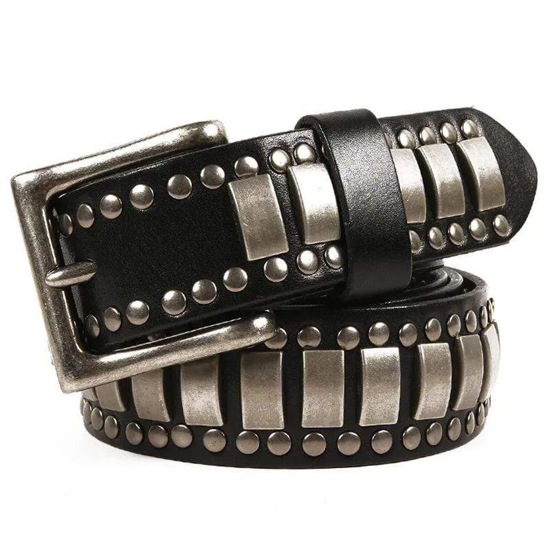 Men's Gothic Multi-rivets Belts