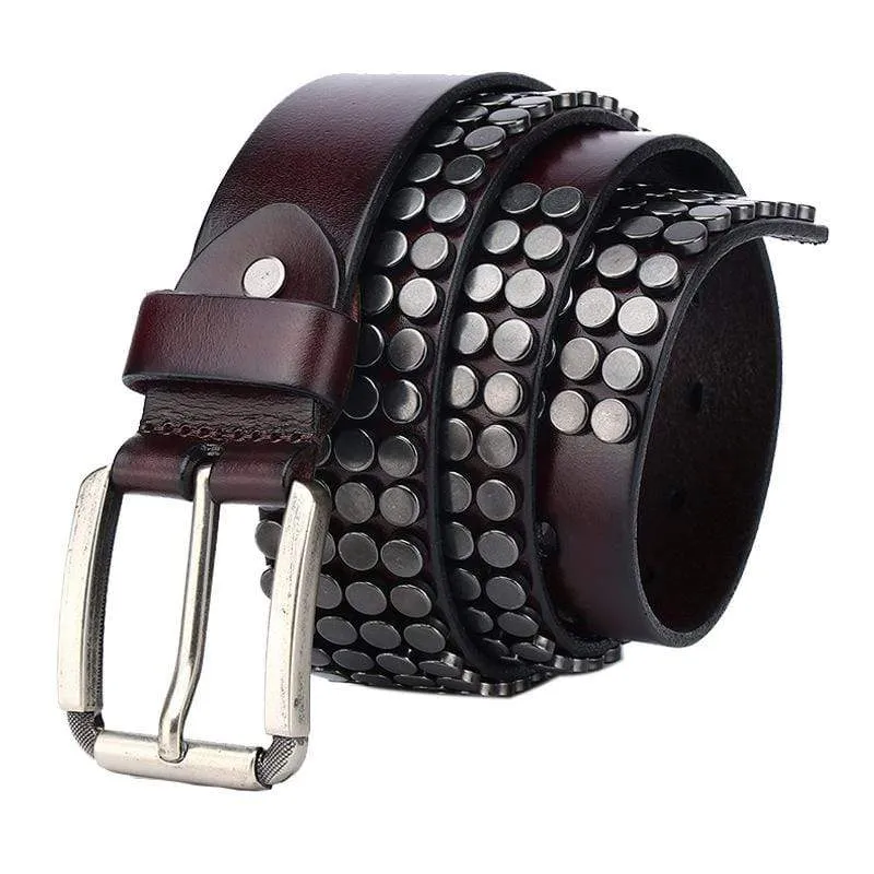 Men's Gothic Round Head Rivets Belts