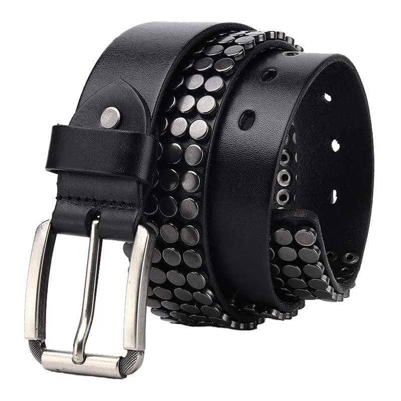 Men's Gothic Round Head Rivets Belts