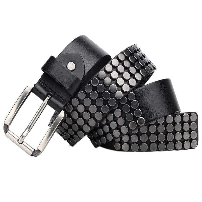 Men's Gothic Round Head Rivets Belts