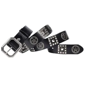 Men's Gothic Star Studded Belt