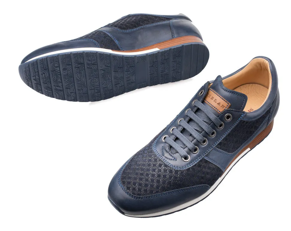 Mezlan Maxim Lace-Up Sneaker Blue