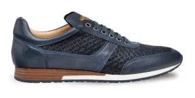 Mezlan Maxim Lace-Up Sneaker Blue