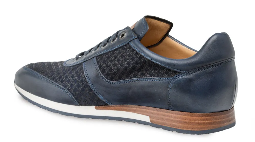 Mezlan Maxim Lace-Up Sneaker Blue