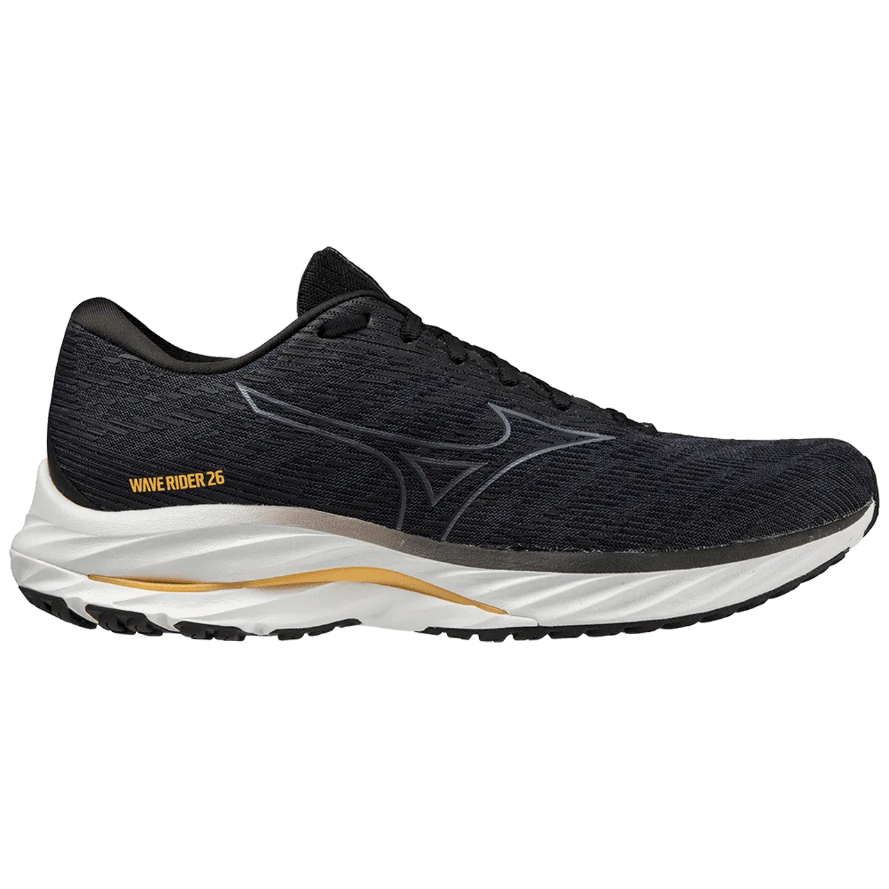 Mizuno Wave Rider 26 Wide (Mens) - OGray/MGray/PaleMarigold