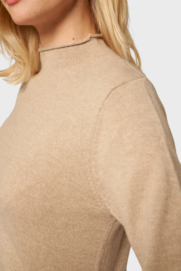 Mock-Neck Pullover (Premium Cashmere Knit)