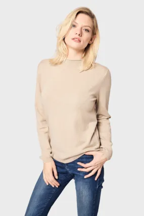 Mock-Neck Pullover (Premium Cashmere Knit)