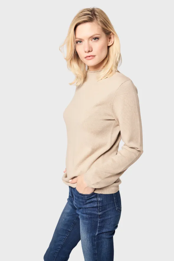 Mock-Neck Pullover (Premium Cashmere Knit)