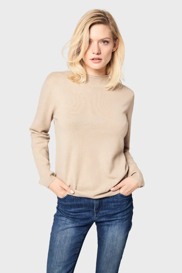 Mock-Neck Pullover (Premium Cashmere Knit)