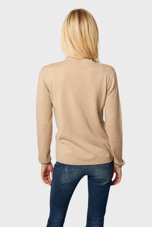 Mock-Neck Pullover (Premium Cashmere Knit)