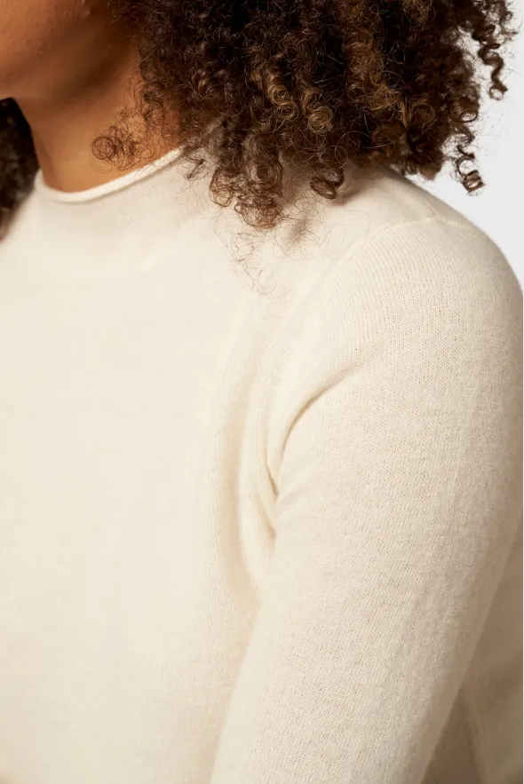 Mock-Neck Pullover (Premium Cashmere Knit)