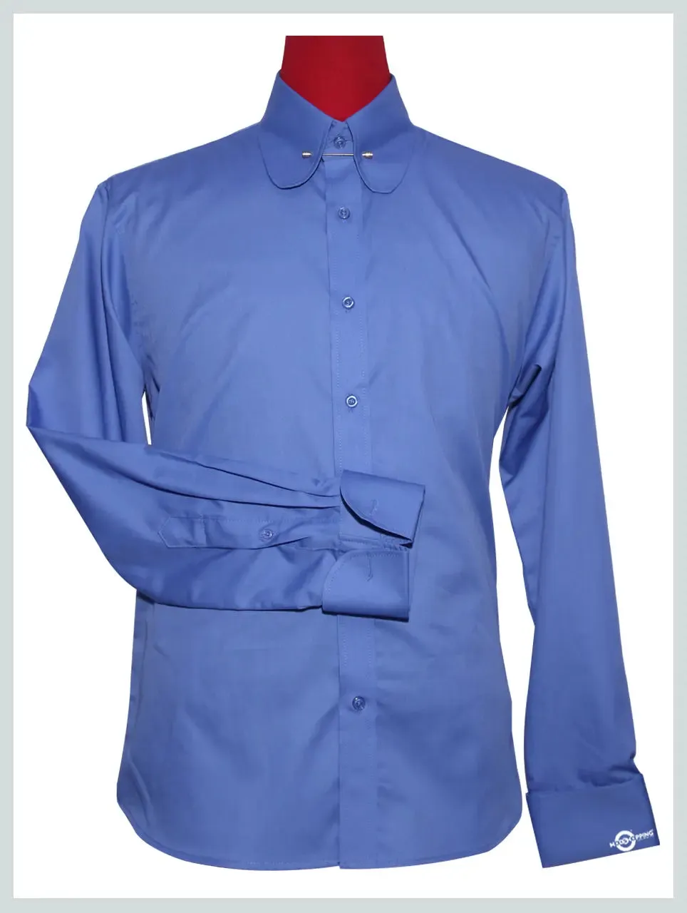 Penny Pin Collar Shirt | Blue Shirt