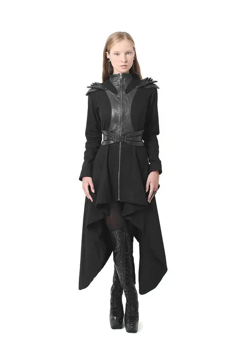 Plated Long Long Wool Coat