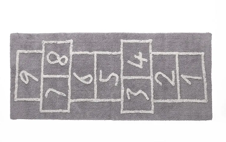 Playmat for Children's Bedroom - Hopscotch Non-Slip Rug