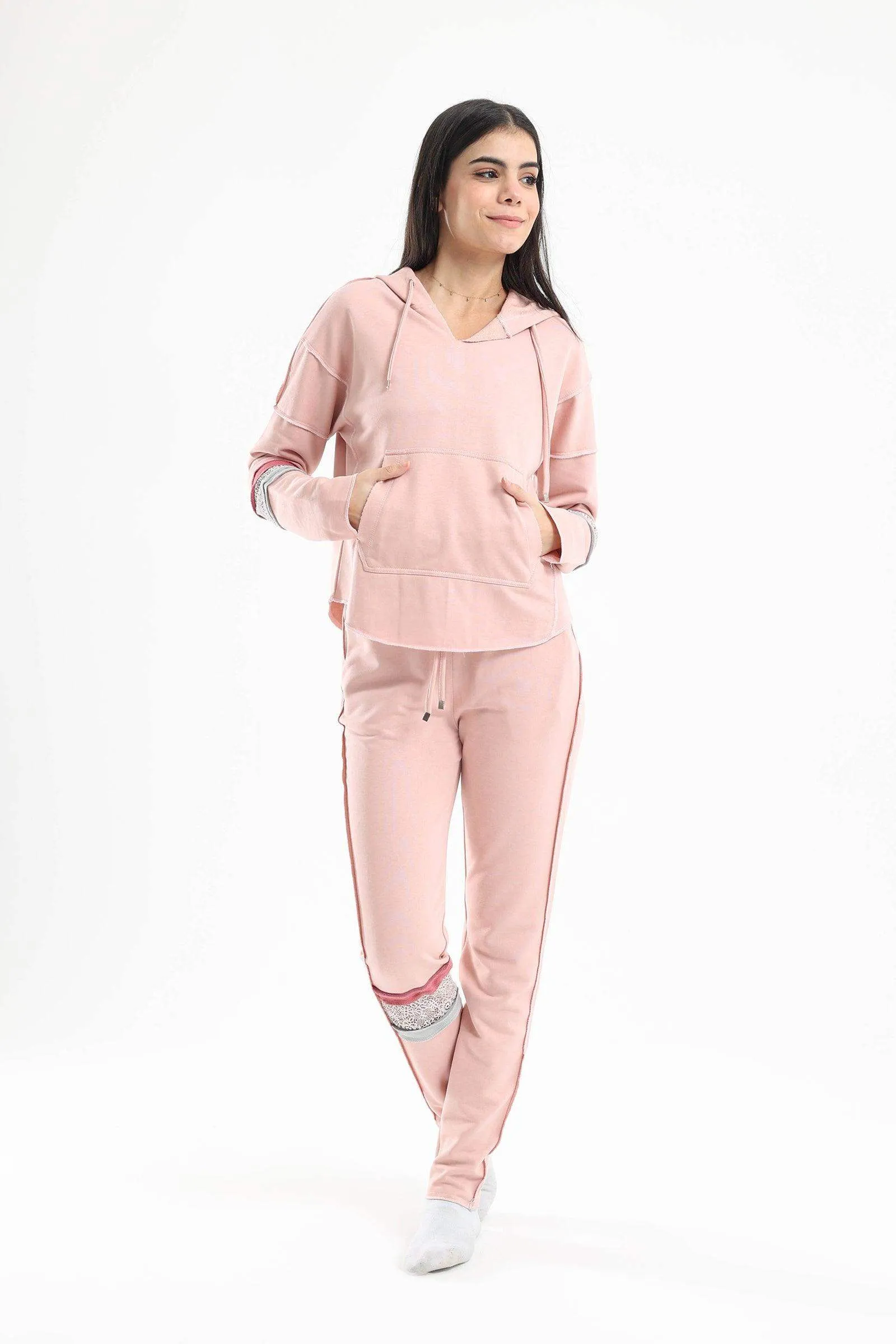 Pyjama Set with Kangaroo Pocket