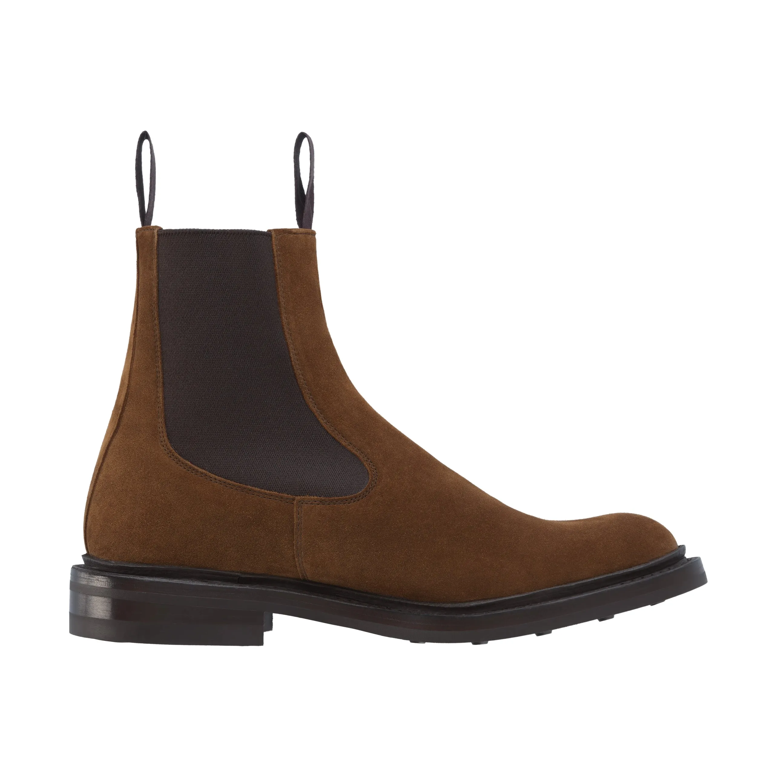 "Stephen" Suede Slip-On Chelsea Boots in Cubana