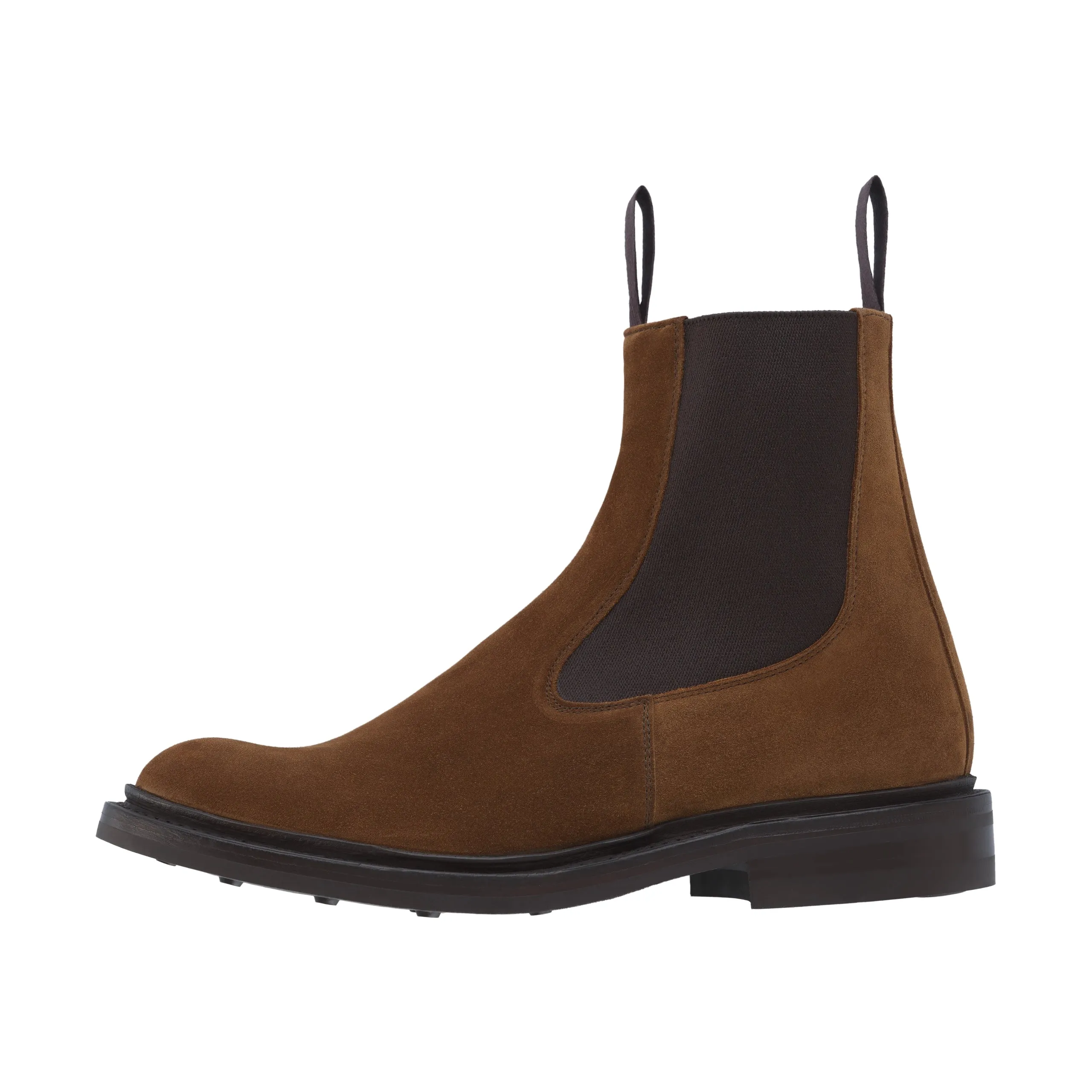 "Stephen" Suede Slip-On Chelsea Boots in Cubana