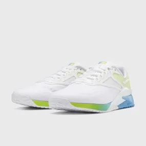 Reebok - Nano X2 - Women's - FTWR WHITE/ESSENTIAL BLUE/ACID YELLOW