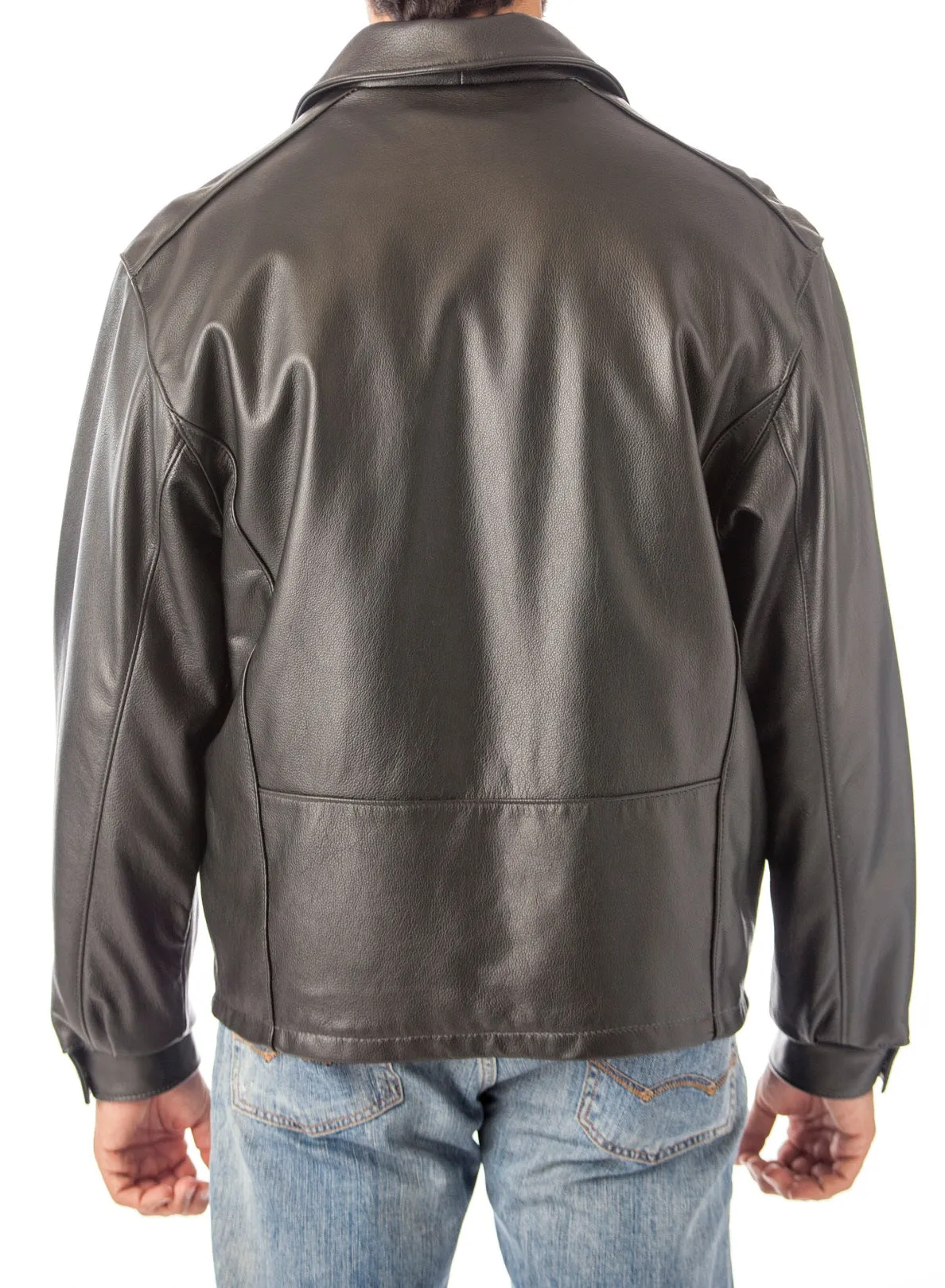 REED Men's Casual Leather Jacket Union Made in Detroit, USA