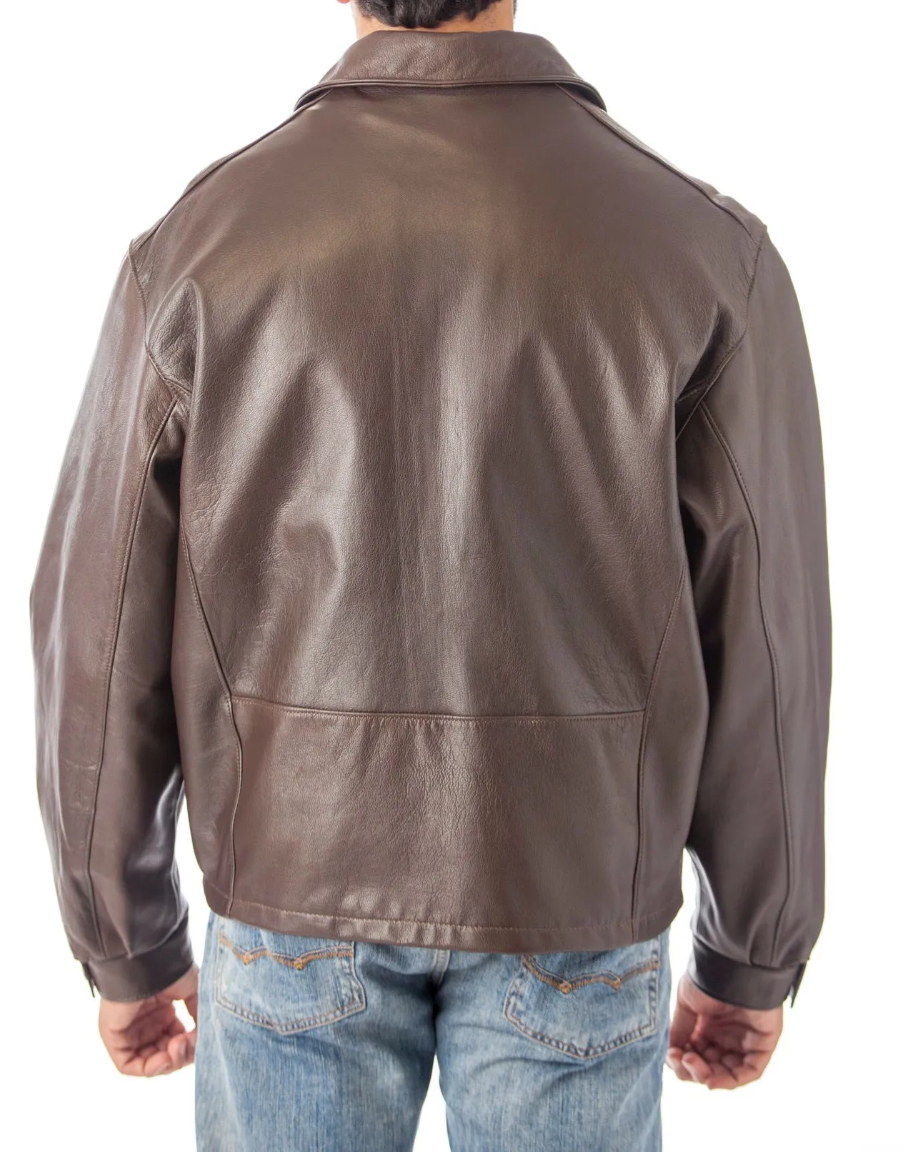 REED Men's Casual Leather Jacket Union Made in Detroit, USA