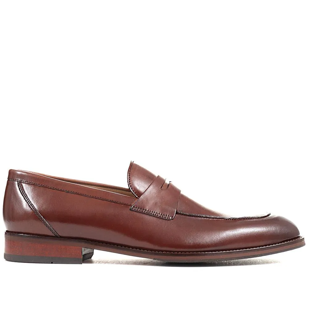 Russell Leather Penny Loafers - RUSSELL / 320 483