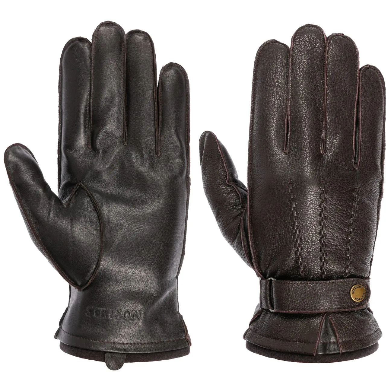 Seldovia Touchscreen Leather Gloves by Stetson