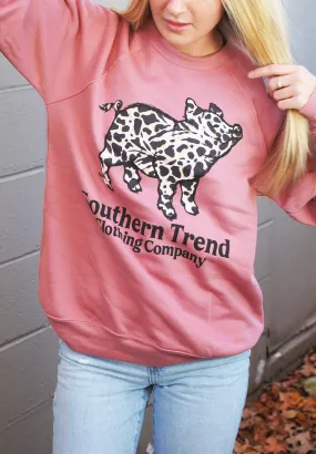 Southern Trend Pig Sweatshirt